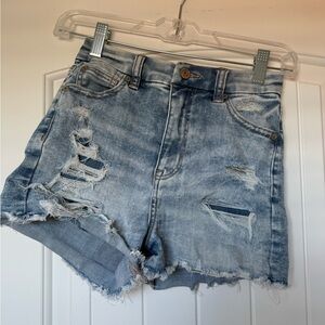 American Eagle Shorts high rise 00 next level stretch curvy hi-rise shortie